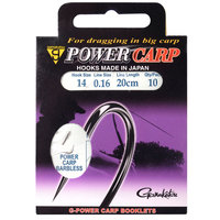 Gamakatsu Booklet Power Carp onderlijnen Barbless
