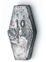 Zebco Coffin / zeskant lood 60g / 2st.