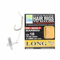 Dutch master hair rigs with quickstop 0.15 x #16 - 75 cm