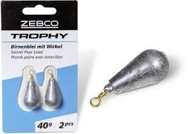 Zebco Arlesey / wartel lood 10g / 3st.