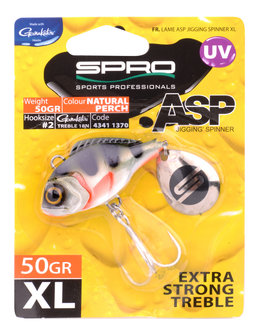 ASP Jiggin&#039; spinner UV XL Natural perch 50gr