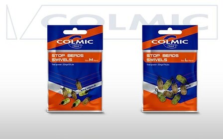 COLMIC STOP BEADS SWIVELS (8pcs): SIZE M