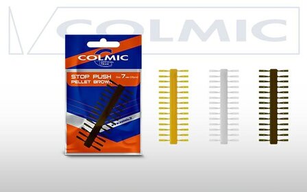 COLMIC STOP PUSH 7mm (28pcs): YELLOW