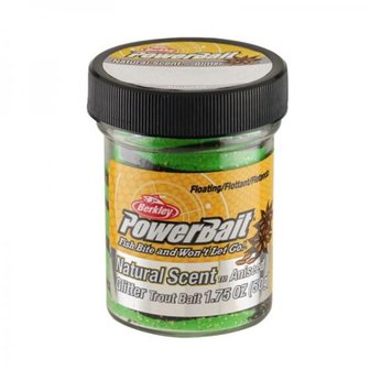 Berkley PowerBait- ANIJS- Natural glitter -Spring green/black