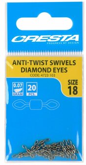 Cresta Rolling Swivel Diamond Eyes #20