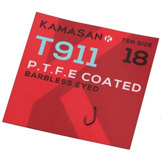Kamasan T911 -P.T.F.E. coated - barbles eyed
