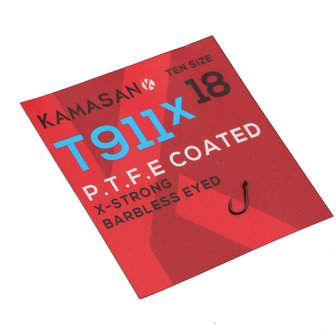Kamasan T911 X-STRONG  -P.T.F.E. coated - barbles eyed