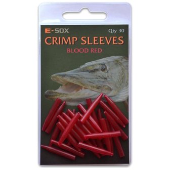 E-sox Crimp sleeves -blood red