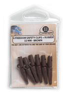 B-carp Distance safety lead clip - 40mm Brown