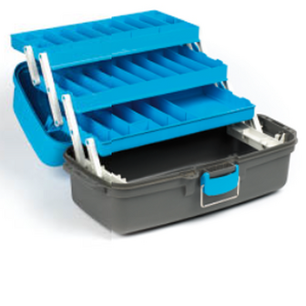 Arca tackle-box / koffer 3 laden - skye blue