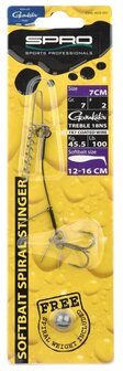 Spro Softbait Spiral Stinger 12-16cm	/7cm/7g