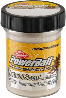 Berkley PowerBait- ANIJS- Natural glitter - White