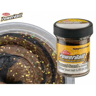 Berkley PowerBait- ANIJS- Natural glitter - Black &amp; brown twist