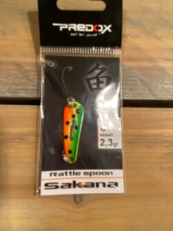 Predox Sakana rattle spoon - 2.3g #6 - Firetiger