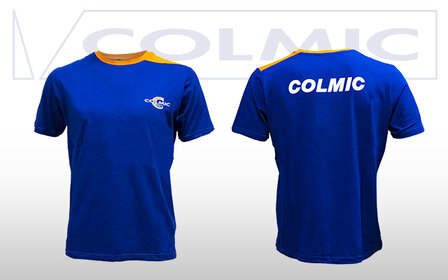 COLMIC T-SHIRT BLUE-ORANGE