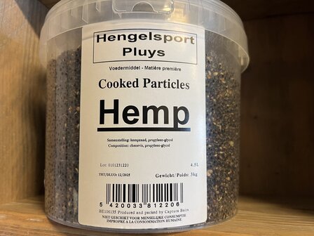 Cooked particles hemp bucket / kemp 3kg - 4500ml