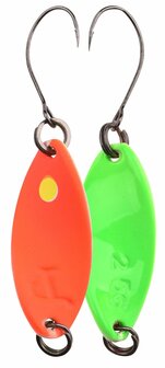 Trout Master Incy Spin Spoon 2.5g / Orange - green