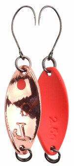 Trout Master Incy Spin Spoon 2.5g / Copper - Red