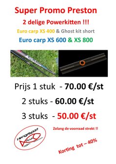 PRESTON EURO XS CARP 800 - TOP 2 KIT
