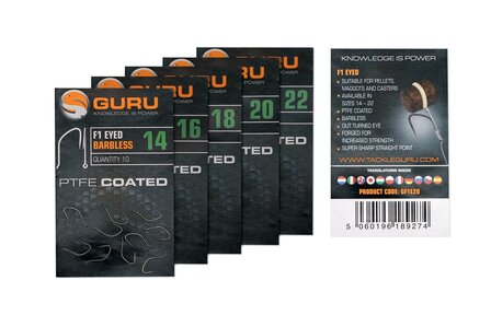 Guru F1 Eyed Barbless 