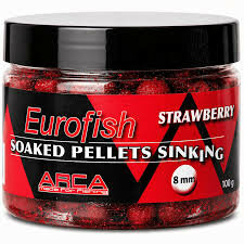 Eurofish soaked pellets - Strawberry 8mm