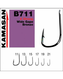 Kamasan B711 barbless X strong Wide gape Bronze