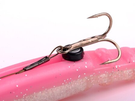Magnetic stinger keeper/ softbait spiral grip 