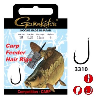 Carp Feeder Hair Rigs onderlijnen 12 cm 