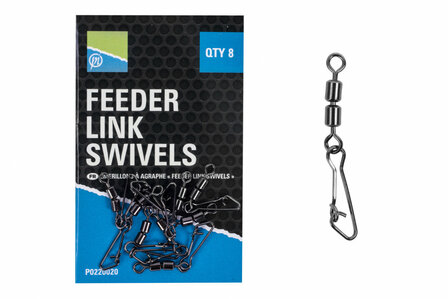 Preston DOUBLE FEEDER LINK SWIVELS