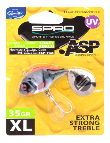 ASP Jiggin' spinner UV XL Crazy roach 35gr