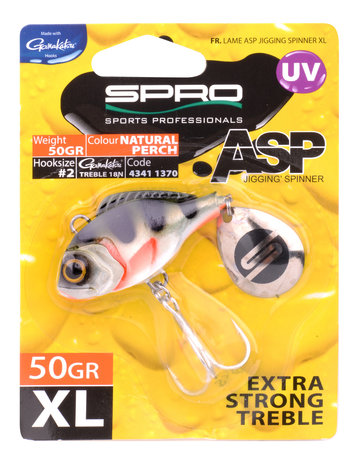ASP Jiggin' spinner UV XL Natural perch 50gr