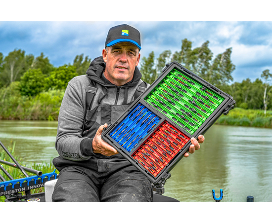 NIEUW!! Preston Interlok Winder Tray- 13Cm Rood