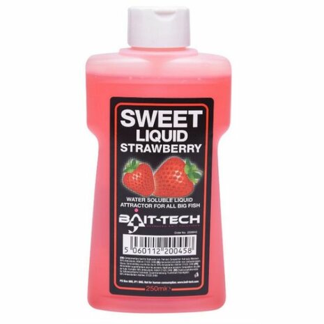 Bait-tech Liquid 250 ml / Liquid Strawberry