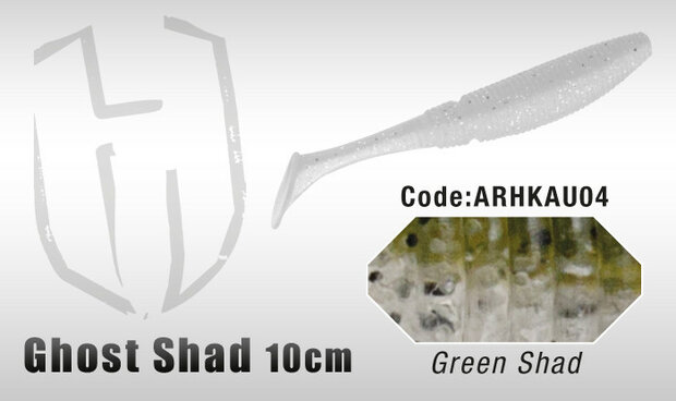 Herakles Ghost shad 13 cm / Green shad