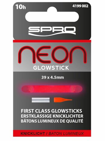 Spro Neon Glow Stick 39 x 4.5mm - Red  / breekstaaf