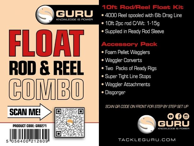 Guru 10' Float rod & reel combo