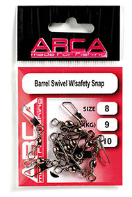 Barrel Swivel W/safety Snap Black nickel
