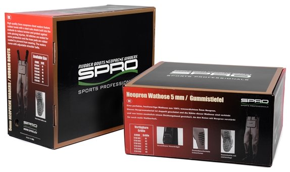 SPRO 5mm Neoprene Chest Wader Rubber Boot / waadpak
