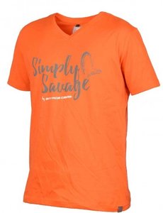 SG Simply savage V-neck T-shirt orange - Medium